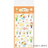 Piyorin Transparent Sticker Sheet - Cafe