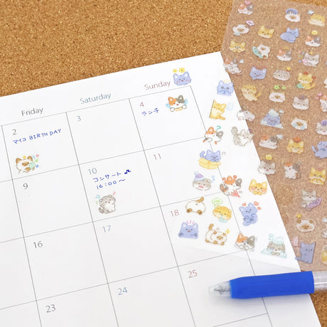 Mind Wave Mood Icon Sticker Sheet - Cat