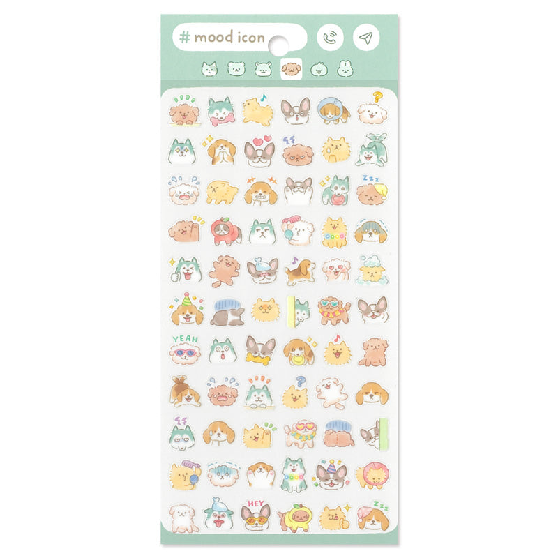 Mind Wave Mood Icon Sticker Sheet - Dog