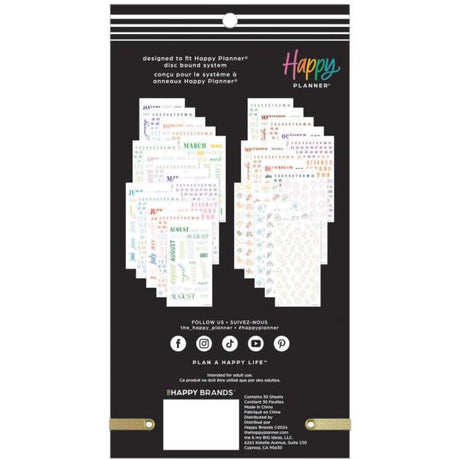 Happy Planner Classic Sticker Value Pack - Months