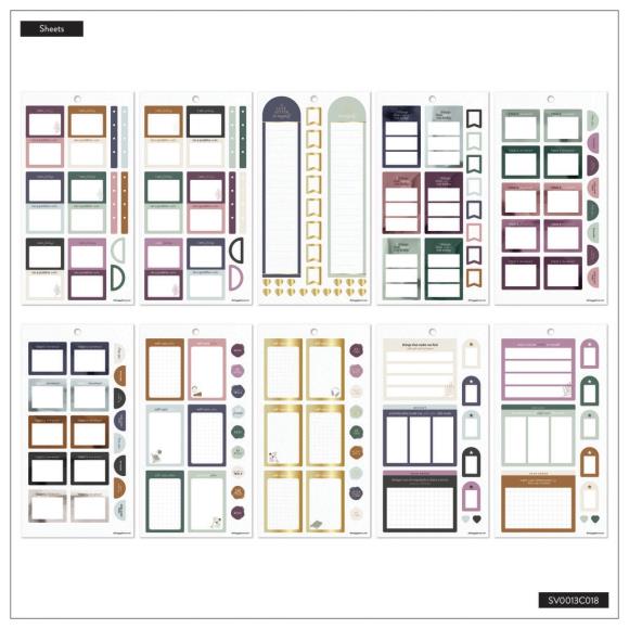 Happy Planner Classic Sticker Value Pack - Wellness Prompt