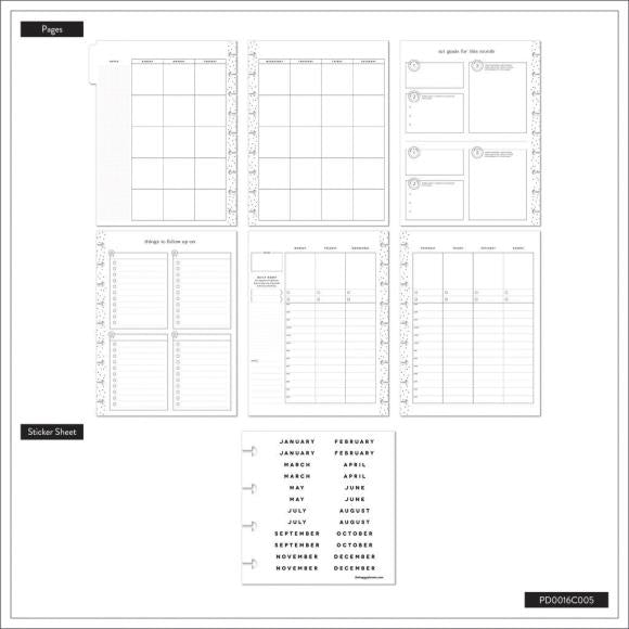 Happy Planner 12-Month Undated Classic Disc Bound Planner - Golden Meadow