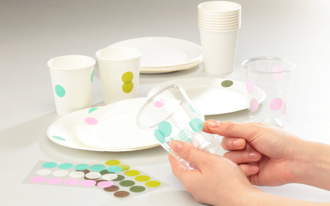 Stalogy Circular Masking Tape Patches 20mm - Shuffle Tree