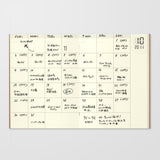 TRAVELER'S notebook 006 Free Monthly Diary (Passport size)