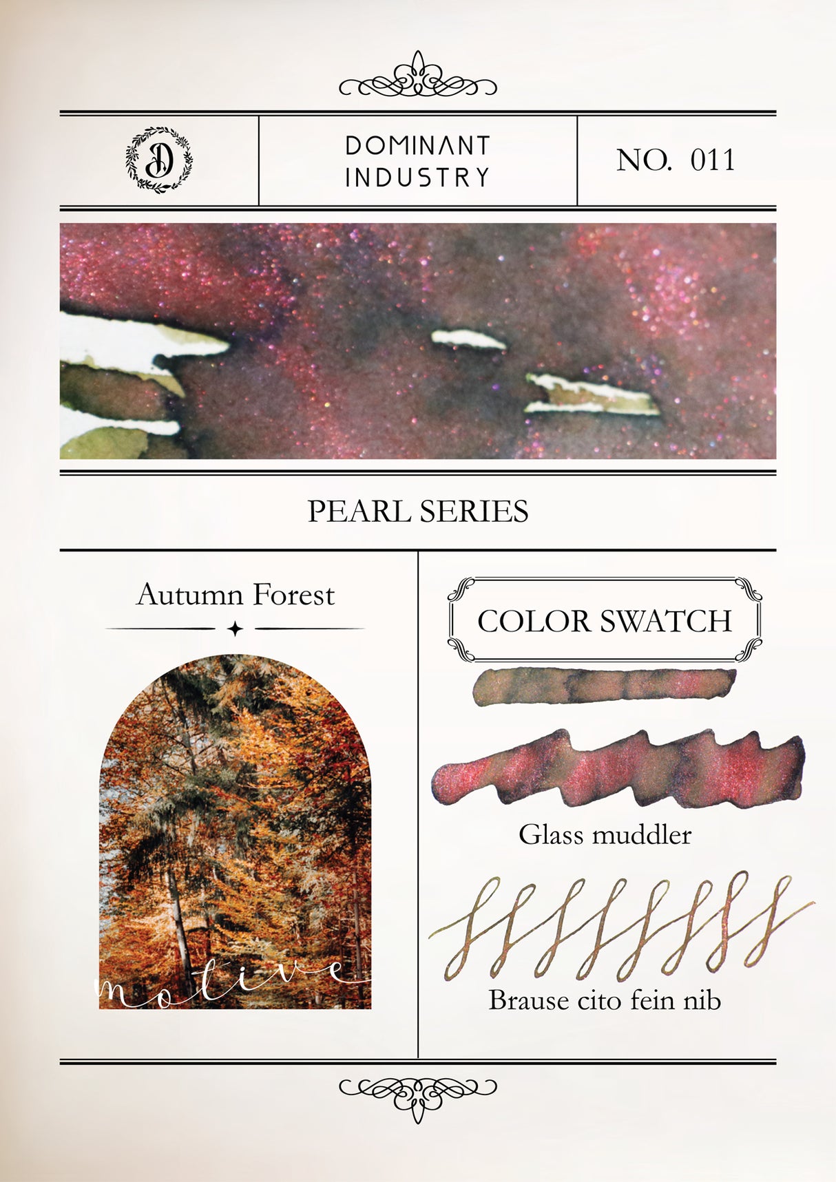 Dominant Industry Pearl Ink 25ml - Autumn Forest