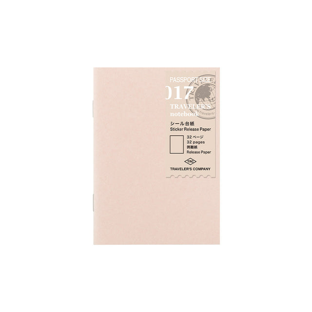 TRAVELER'S Notebook 017 Sticker Release Paper (Passport Size)