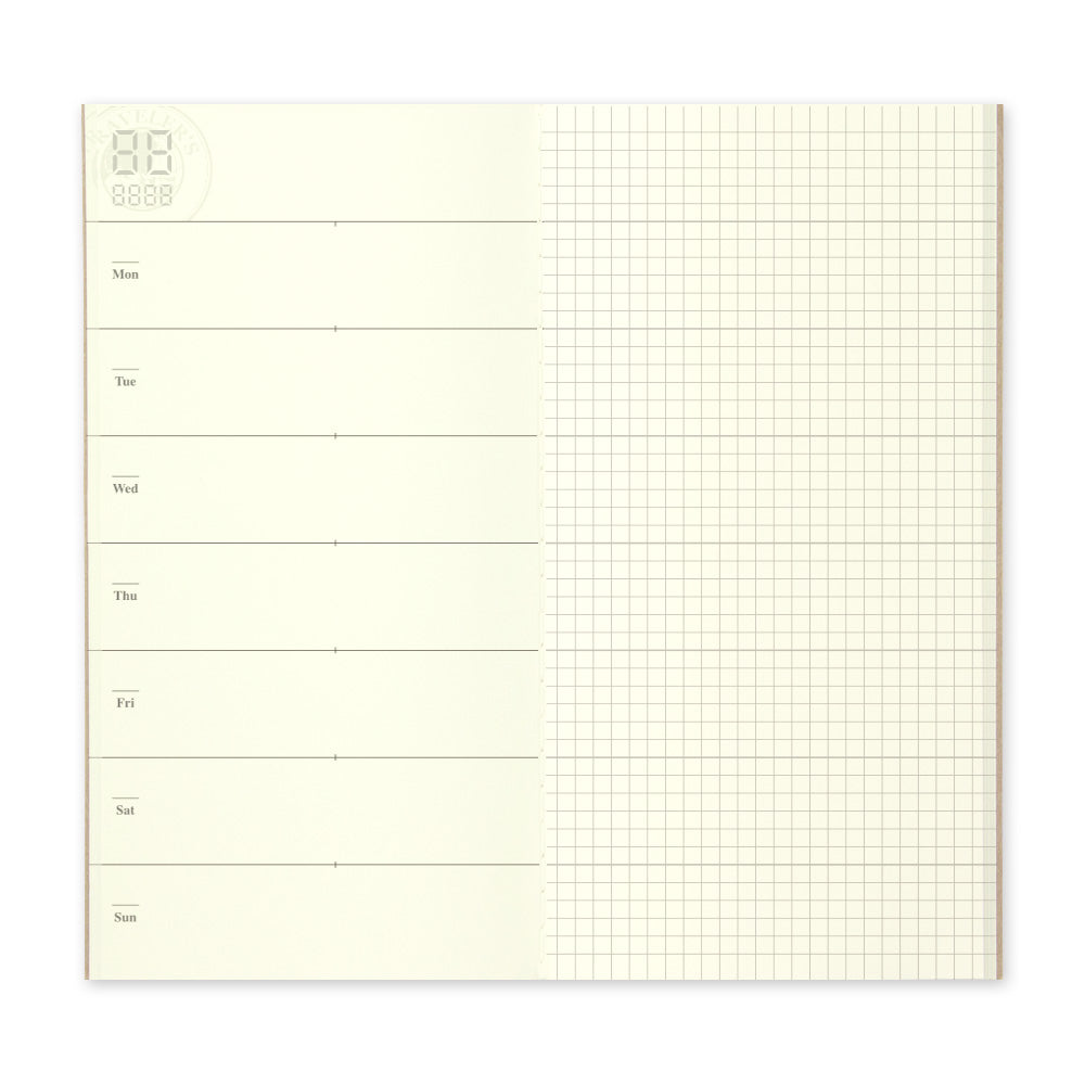 TRAVELER'S notebook 019 Free Diary Weekly + Memo (Regular Size)