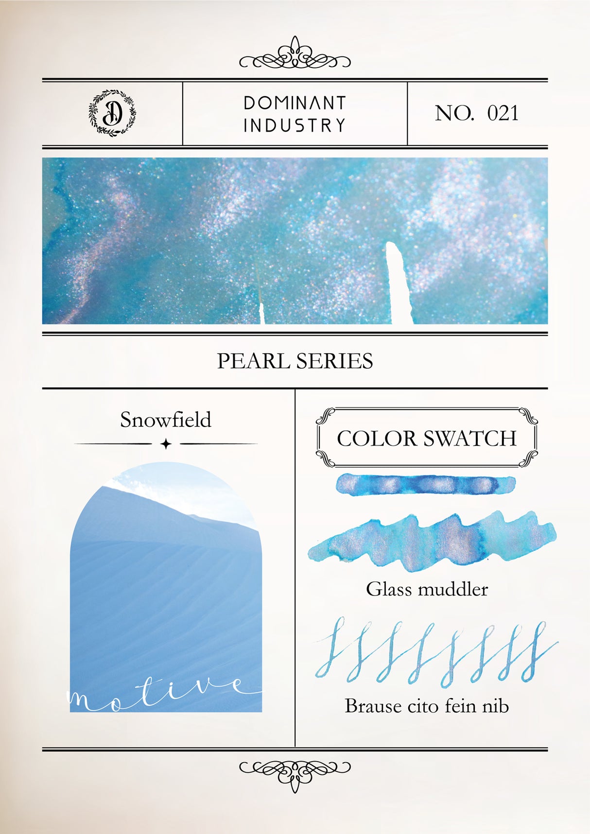 Dominant Industry Pearl Ink 25ml - Snowfield