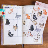 Thousand Skies - Neighborhood Cats Washi Sticker Sheet