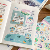 Featuring an adorable collection of active and koala themed illustrations, this sticker sheet adds an energetic, whimsical touch to planners, cards, photo albums, and creative projects. Each design is printed on durable writing paper with vibrant colors for easy decoration!