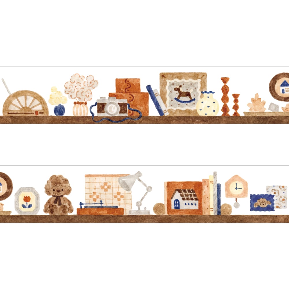 Papier Platz x Nakauchi Waka Washi Tape - Dogs and Interior Design