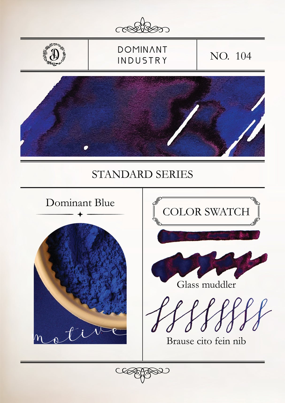 Dominant Industry Standard Ink 25ml - Dominant Blue