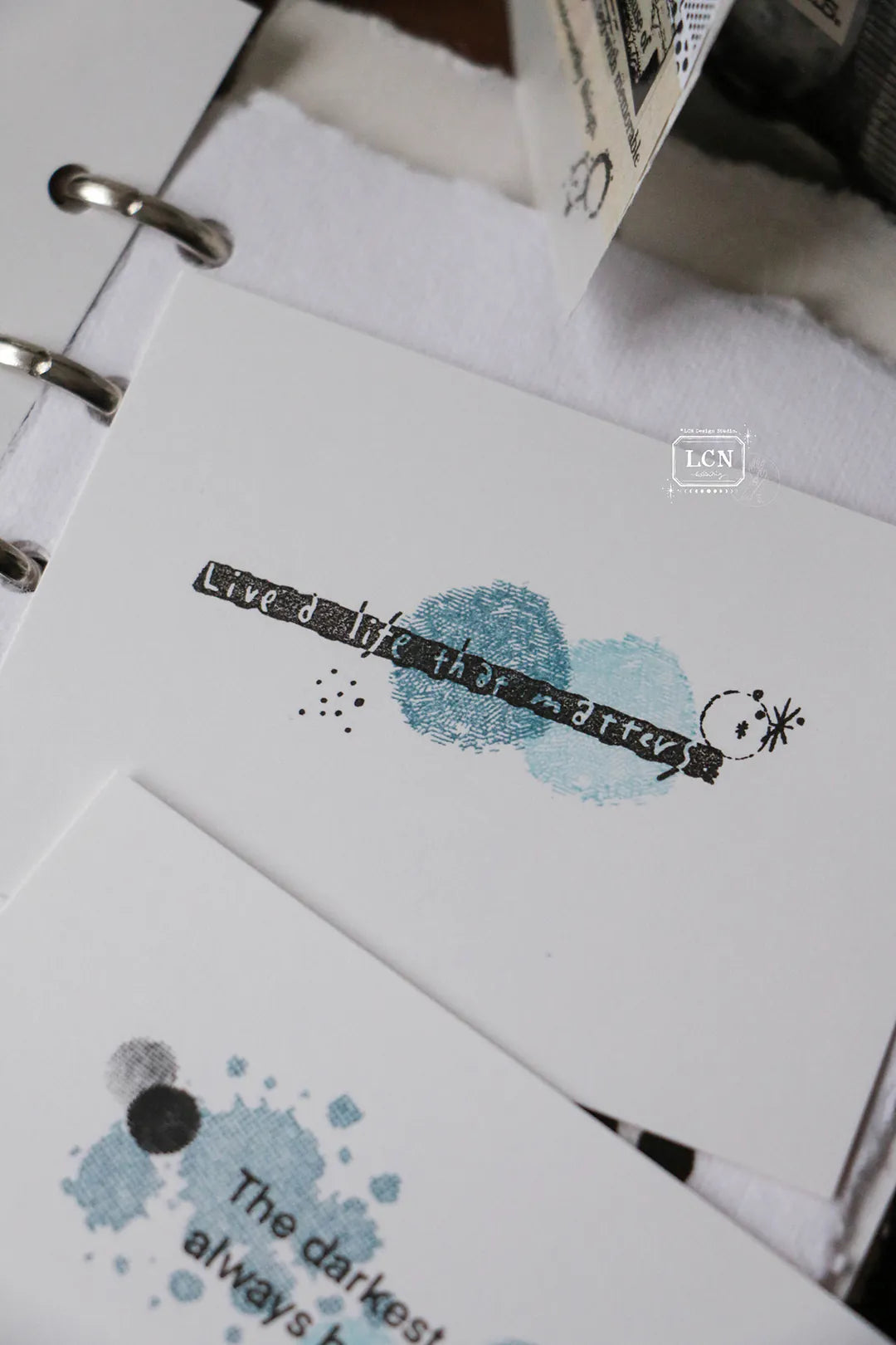 LCN Self-Inking Push Button Stamp