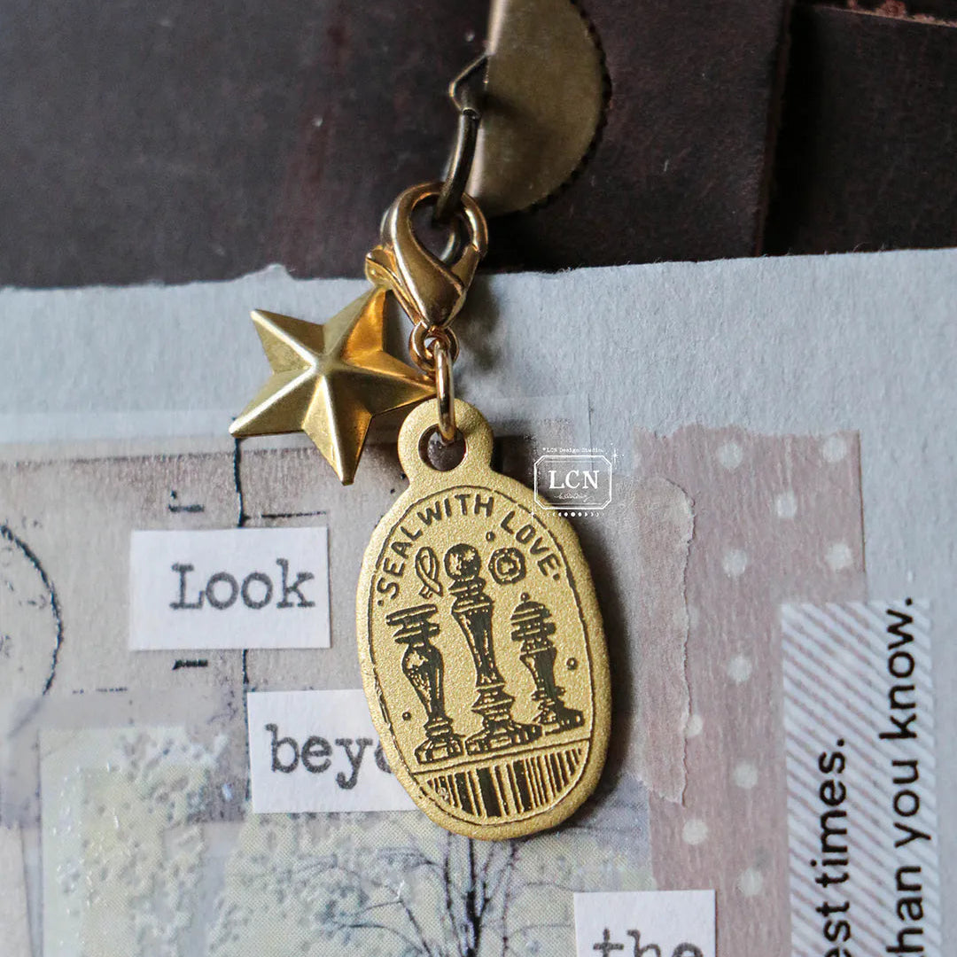 LCN Brass Charm - Seal With Love