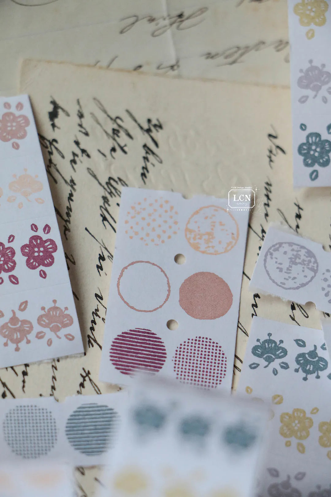 LCN Label Sticker Roll - Circle Red Tone