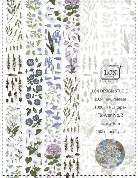 LCN Flower No.2 Matte PET Tape