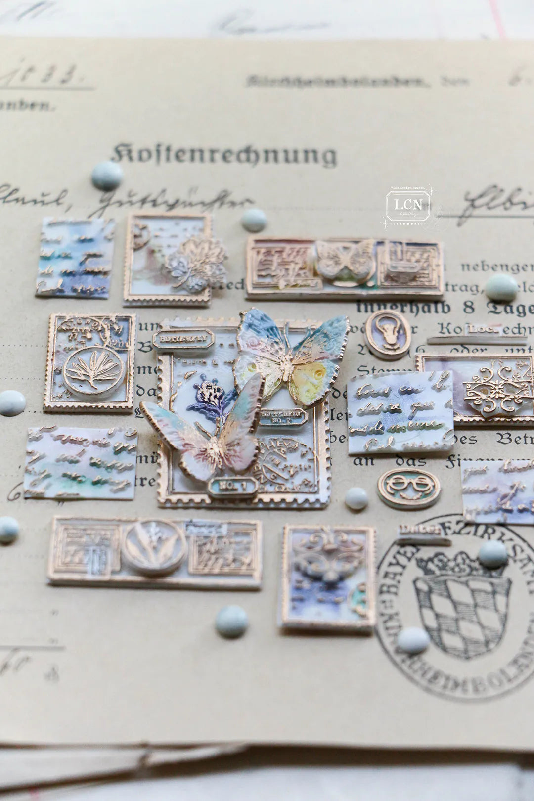 LCN Wax Seal Stamp Set - Postage Stamp Large
