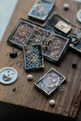 LCN Mini Double-Sided Wax Seal Stamp Set: Hand-drawn Stars/Stars & Moon