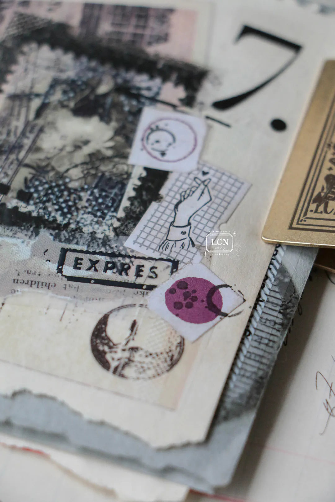LCN Label Sticker Roll - Circle Red Tone