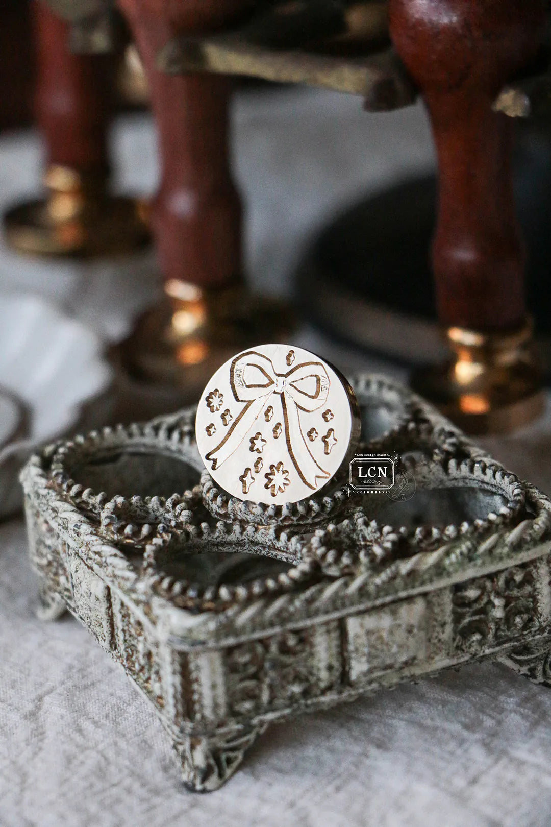 LCN Wax Seal Stamp Set - Round bow