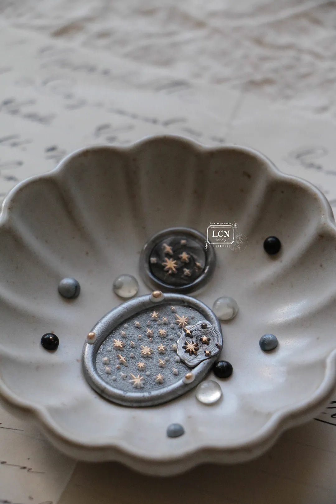 LCN Wax Seal Stamp Set - Oval Star Horizontal