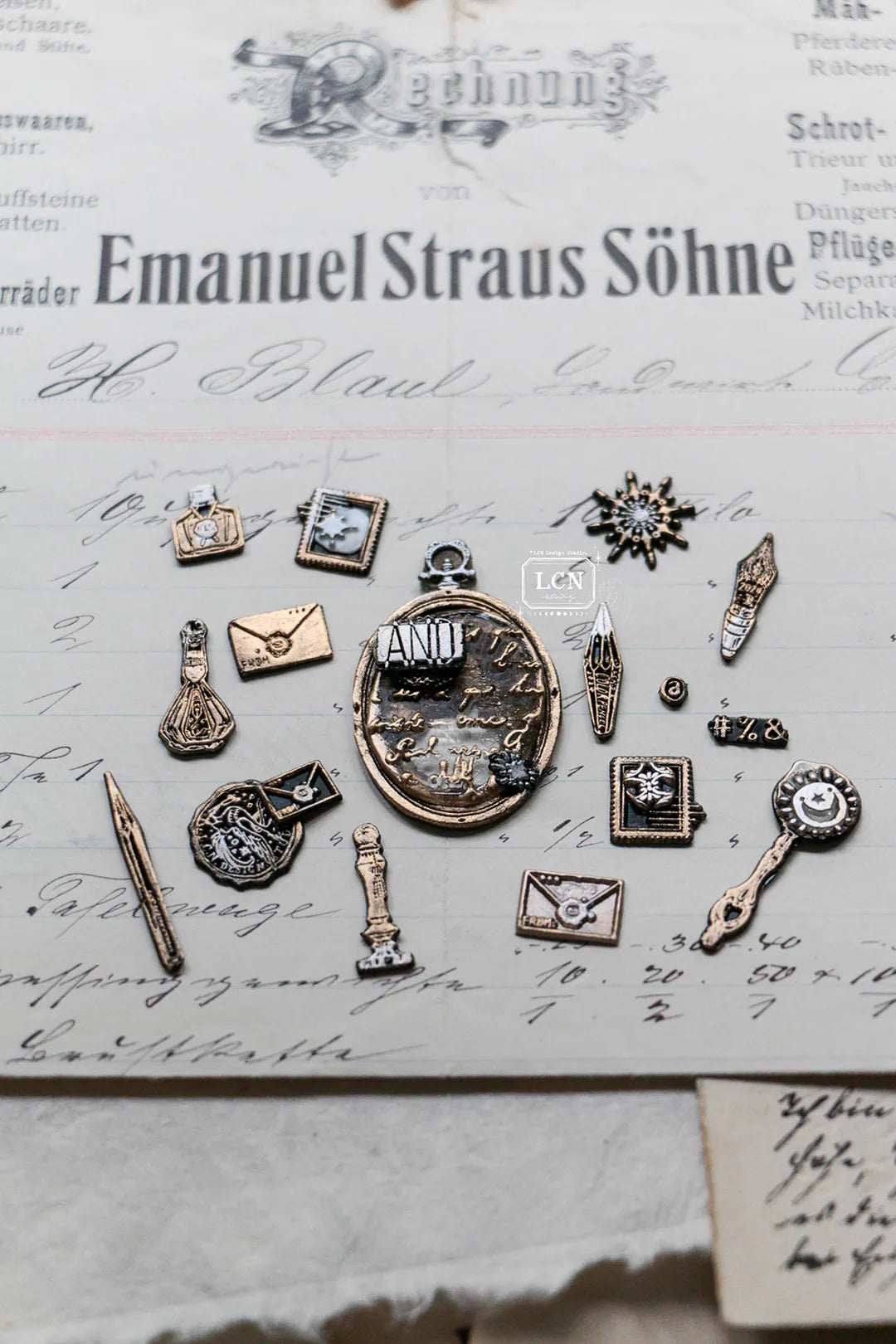 LCN Wax Seal Stamp Set - Oval Embroidery Hoop