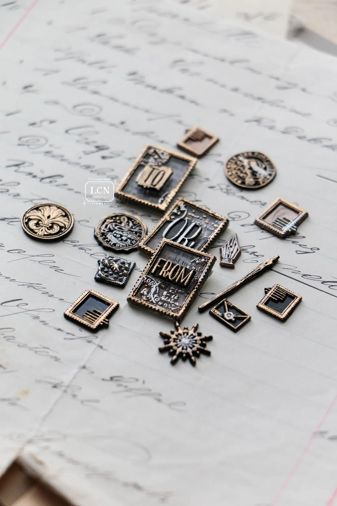 LCN Wax Seal Stamp Set - Postage Stamp Small