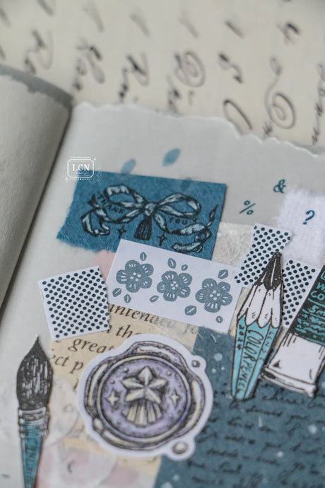 LCN Label Sticker Roll - Spring Flower Earth Tone