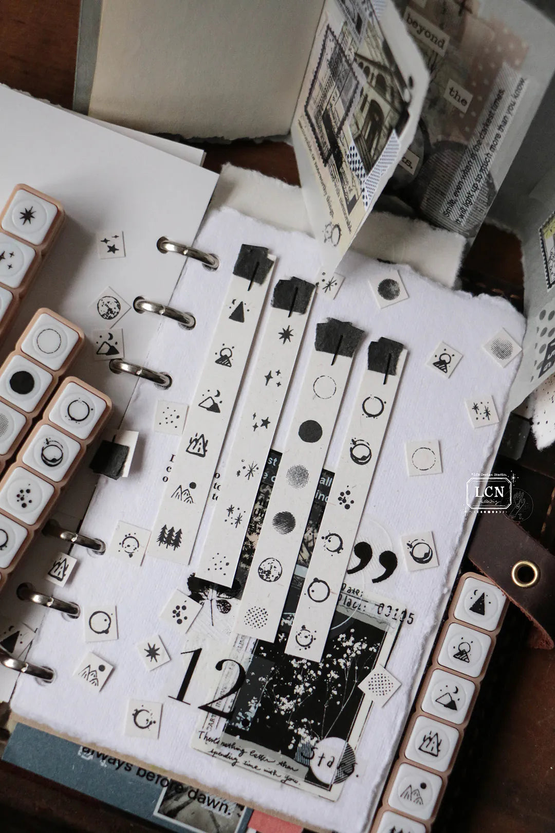 LCN Self-Inking Push Button Stamp