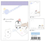Penguin, Otter, Bear Arts & Craft Time Mini Notepad