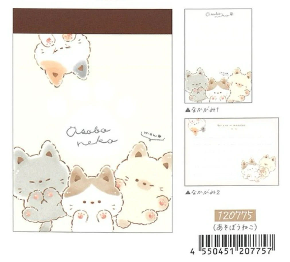 Kitten Cat Osoba Neko Mini Notepad
