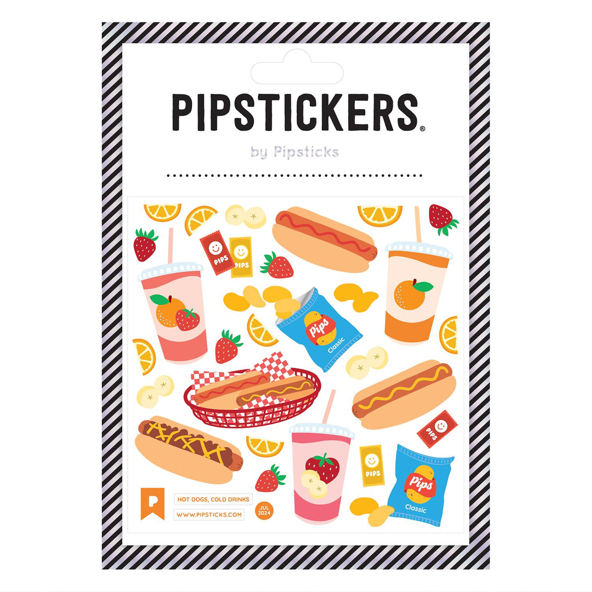 Hot Dogs, Cold Drinks Stickers