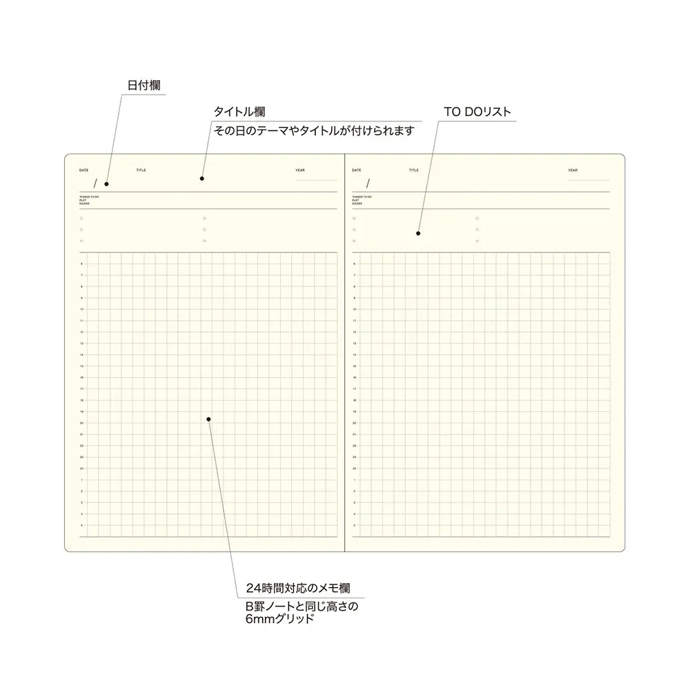 Laconic Style Notebook A5 - Daily