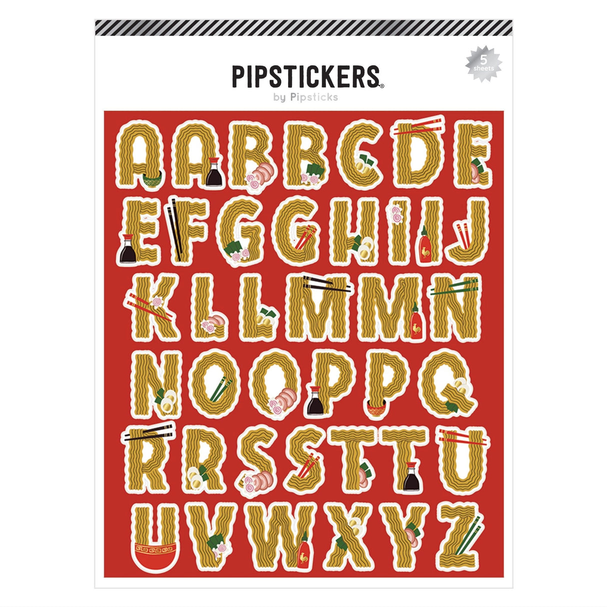 Use Your Noodle Big Alphabet (5ct) Stickers