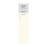 Laconic Style Bookmark - Reading Memo (Horizontal)