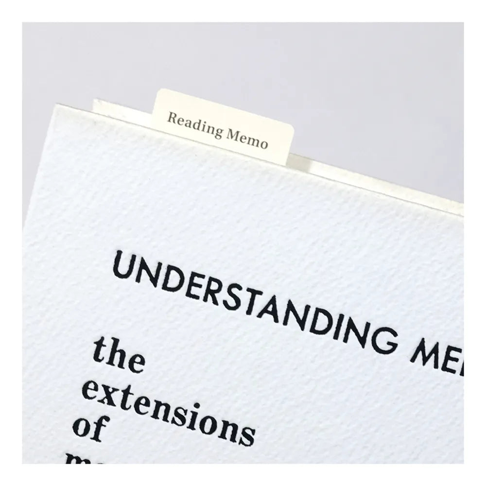 Laconic Style Bookmark - Reading Memo (Horizontal)