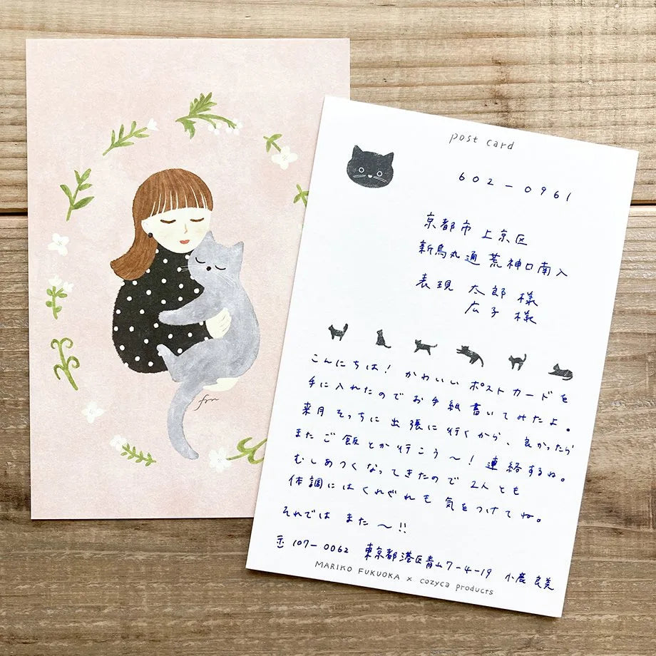 Juego de postales Meow de Mariko Fukuoka