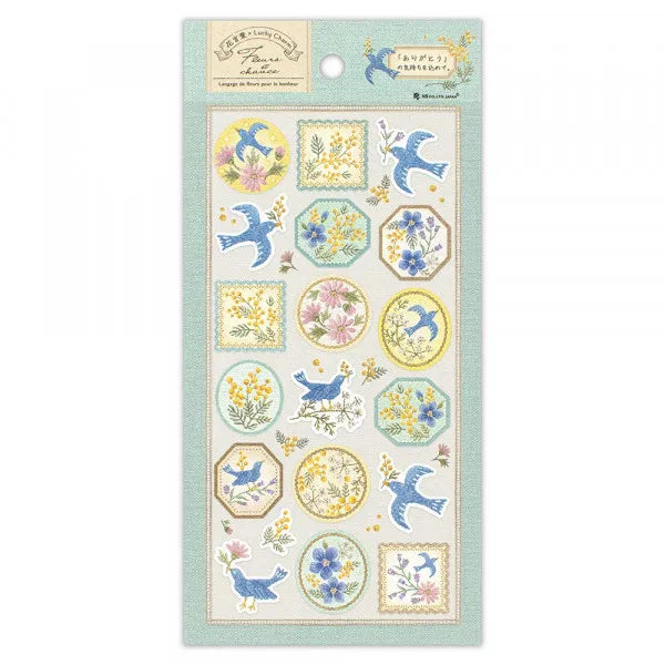 Fleurs & Chance Sticker Sheet - Merci