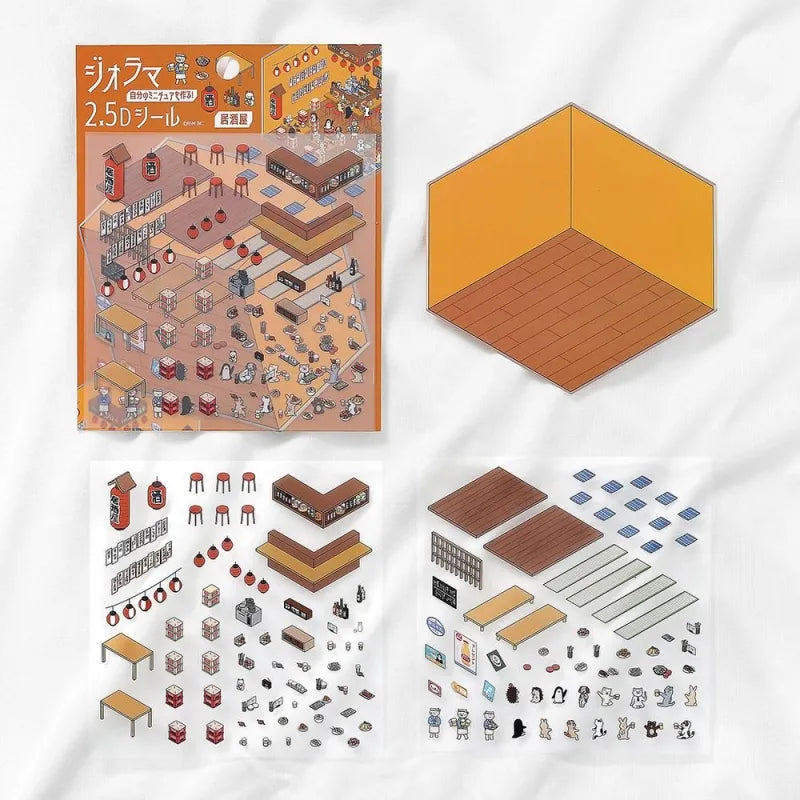 BGM Diorama 2.5D Sticker - Izakaya