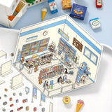 BGM Diorama 2.5D Sticker - Convenience Store