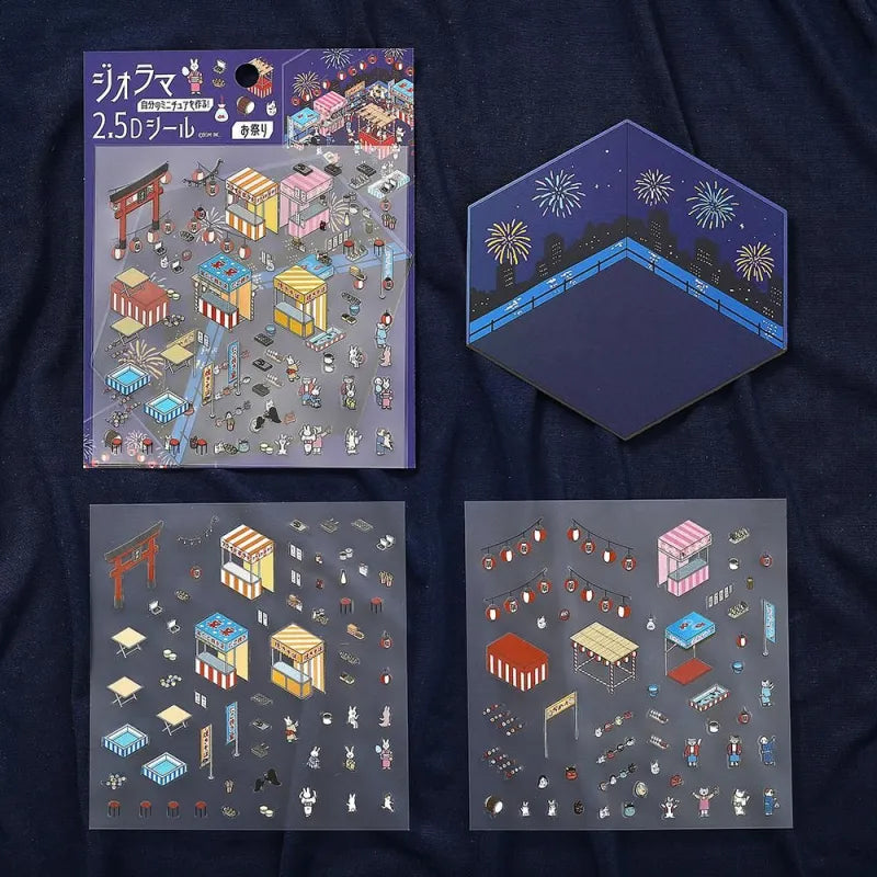 BGM Diorama 2.5D Sticker - Festival