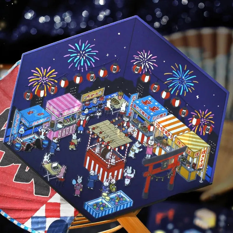 BGM Diorama 2.5D Sticker - Festival