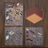 BGM Diorama 2.5D Sticker Sheets- Cafe