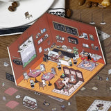 BGM Diorama 2.5D Sticker Sheets- Cafe