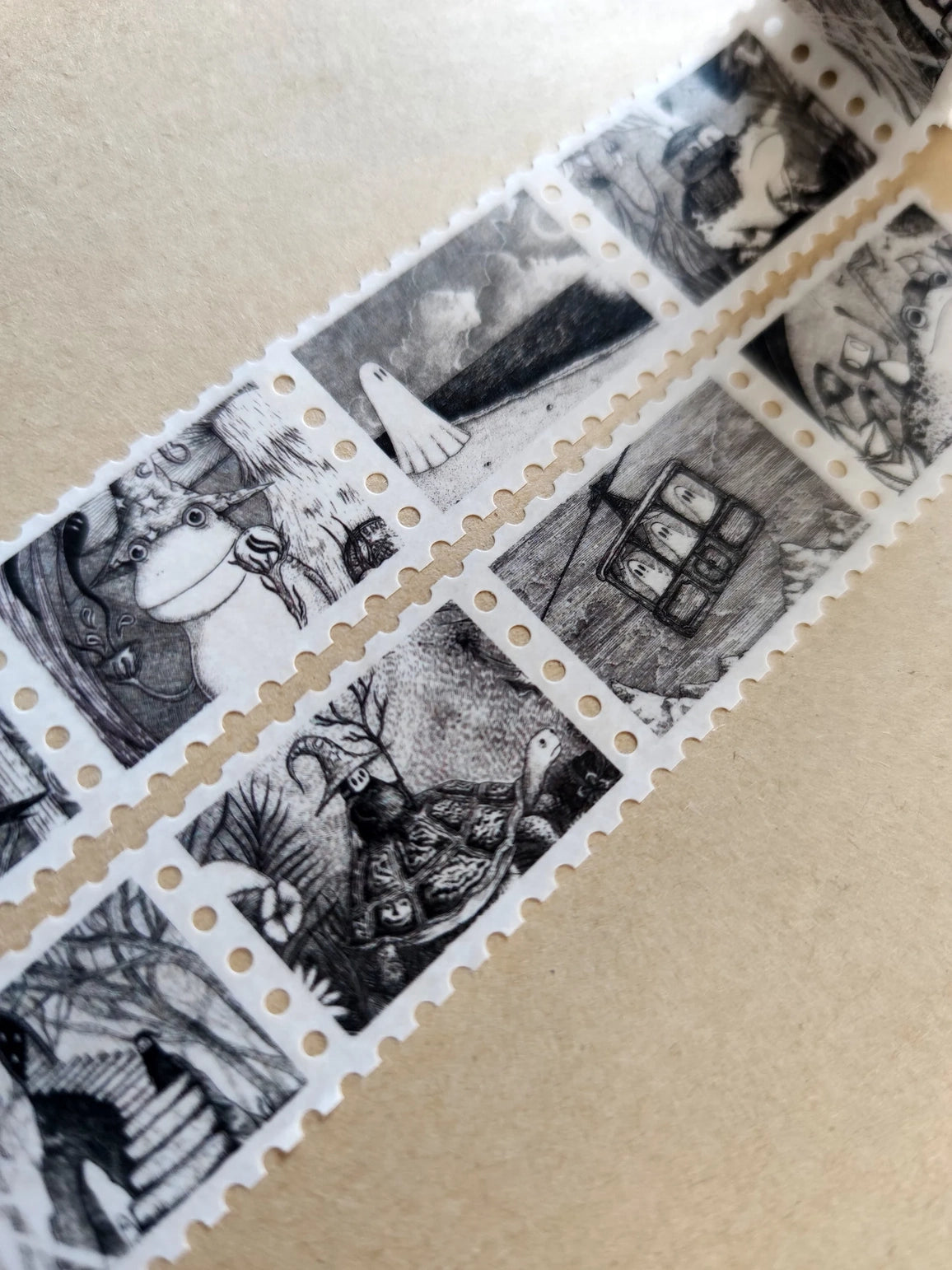 Jon Turner Illustration - Curious Stamps Fantasy Art Washi Tape