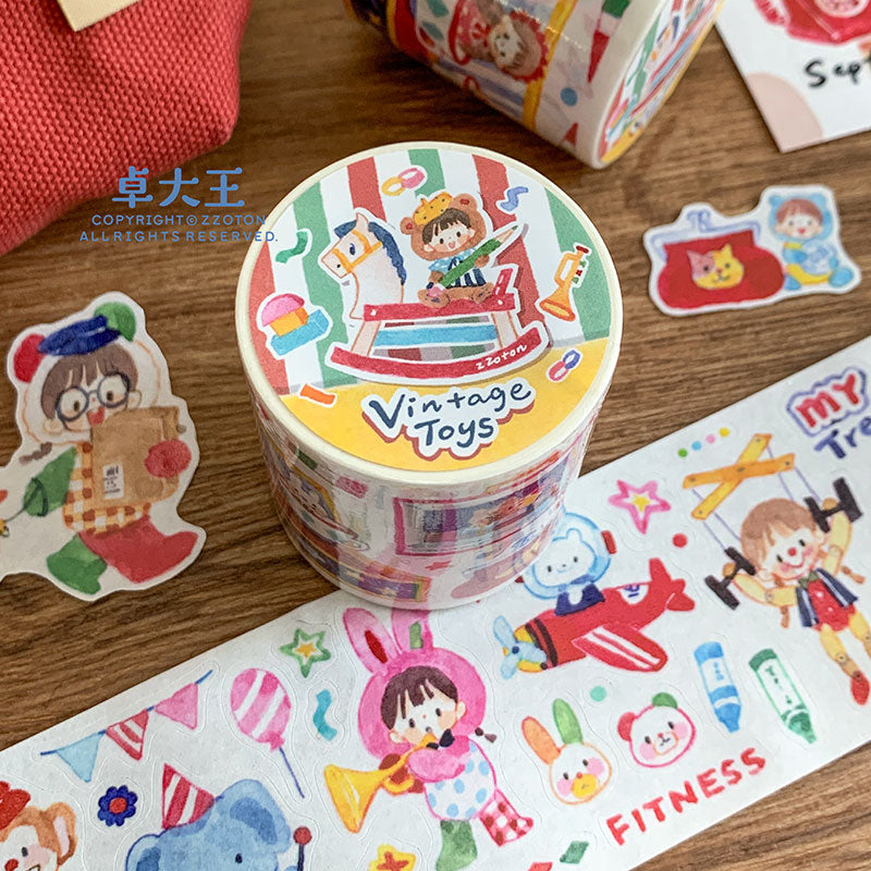 Molinta - Vintage Toys Sticker Roll