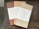 Oeda Two Color Paper Notebook - Beige