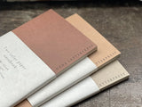 Oeda Two Color Paper Notebook - Beige