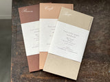 Oeda Two Color Paper Notebook - Beige