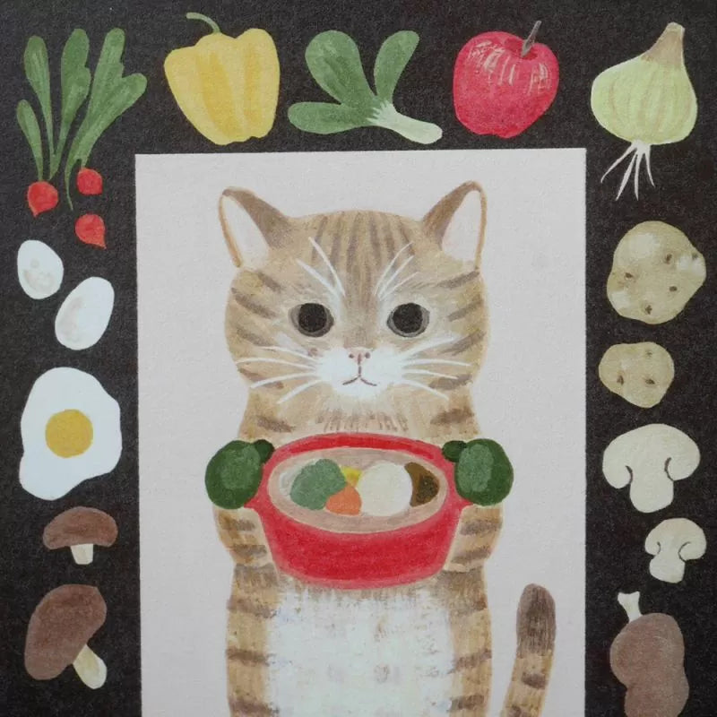 4legs Postcard - Cat in Picture Book #20 Munchkin